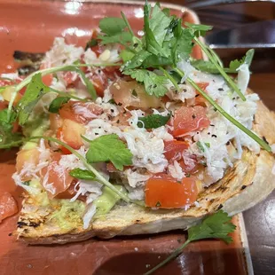 Crab Bruschetta! Very good!
