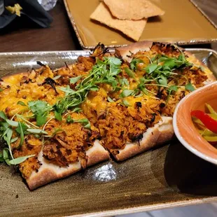 a plate of food on a table