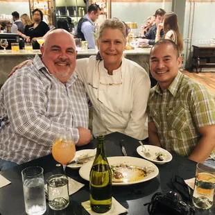 Award winning Chef Anne Kearney and us!