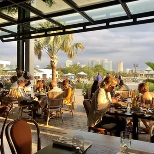 View from inside to downtown