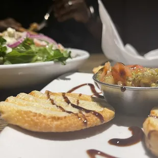 Bruschetta was different but nothing less from delicious