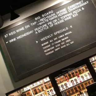 **Weekly Special board**