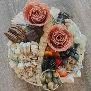 Our 10" board. She sent me a pic when it was done but I was still shocked by how nice it was when we opened it.  Delicious!