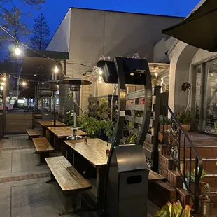 outside