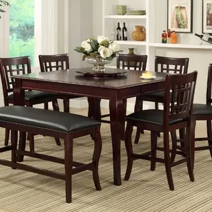 54" Counter Height Dining Room Set