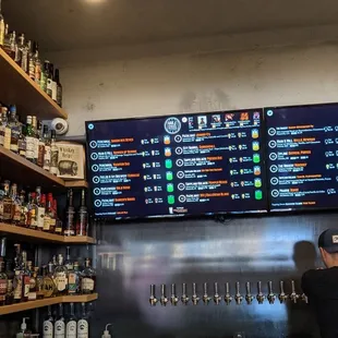 Lots to choose. Beer and whiskey!