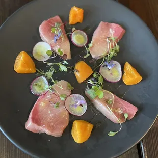 Hamachi crudo