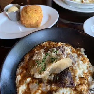 Braised Short Rib and 3 Blend Mushroom Parmesan Risotto