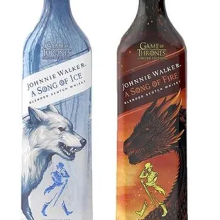 a bottle of johnnie walker and a bottle of johnnie walker