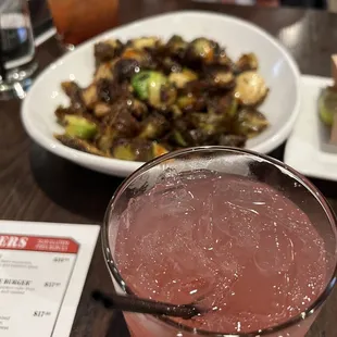 Great mule! Scrumptious brussel sprouts!