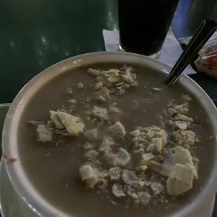 Reuben soup. It's a must when they make it.