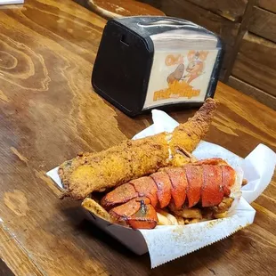 Fish and lobster