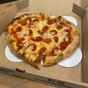 Pepperoni Pizza + Pineapple