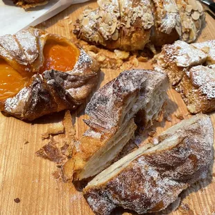 Morning Bun, Raspberry Bostock, Apricot Danish, Almond Croissant and more.