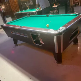 Pool tables.  Come though and have fun...........