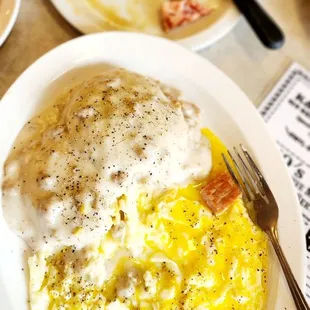 HAM, BISCUITS &amp; GRAVY &amp; EGGS