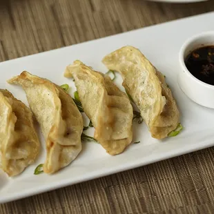 Love the Ponzu sauce paired with the chicken and vegetable Potstickers at Oak Creek Cafe!