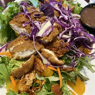 Orange Crispy Chicken Salad