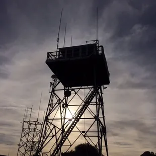 Oak Flat Lookout, October 8th, 2016: looking up at the tower