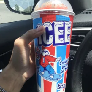 Strawberry and Coca Cola Icee