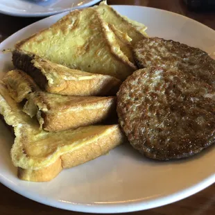 French toasts with sausage - great start to the day!