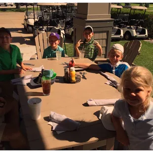 Breakfast after junior golf!!!!