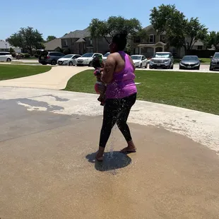 My daughter and Glam baby having fun