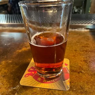 $4 happy hour Yuengling on Draft. Clean lines!