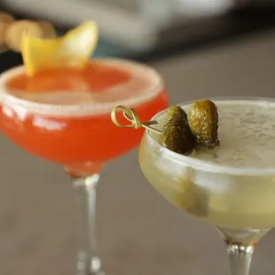 Pickle Martini &amp; Rye Not? Paper Plane Cocktail