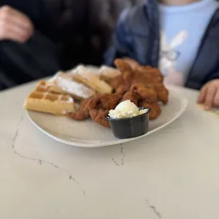 Chicken and waffles