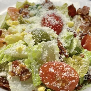 a closeup of a plate of salad