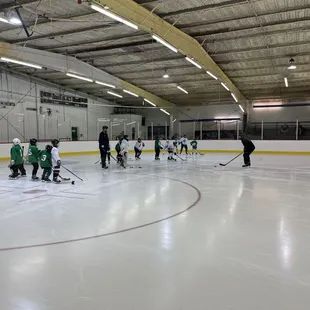 My youngest on the ice in the Academy program.