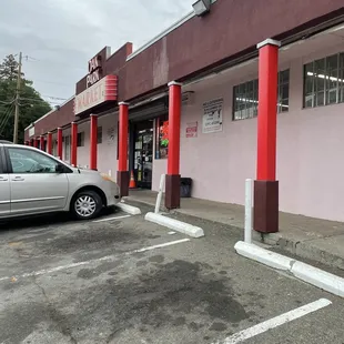 Front entrance and parking lot