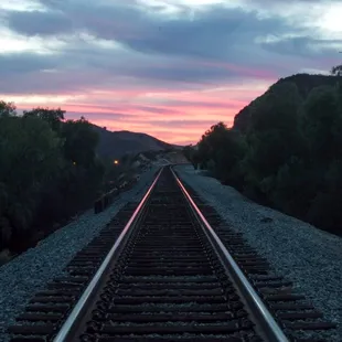 Sunset track picture