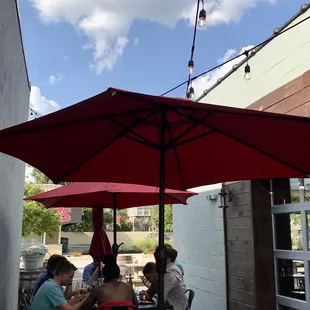 Outdoor seating nearer the mile road