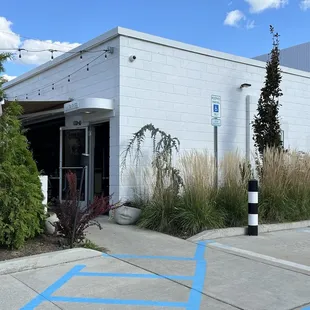 outside