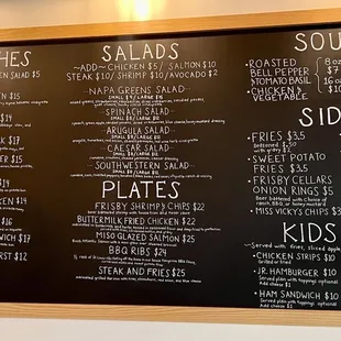 Great Menu Selections!