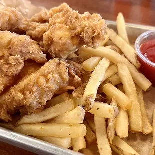 Kids Chicken Fingers &amp; Fries! Kids were amazed how fresh they were!