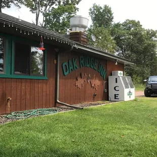 The outside is well kept and clean