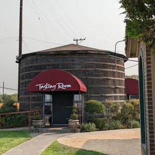 the entrance to the winery