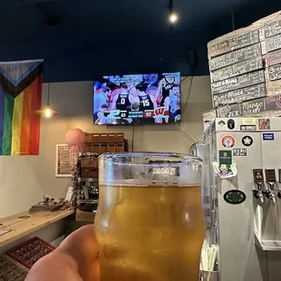 Brewe of Carrolton is delicious and pairs well with a Purdue victory over Wisconsin (game on in the background).  Cheers!