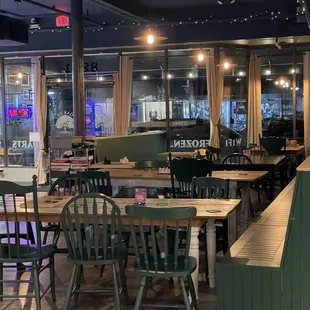 the interior of the restaurant