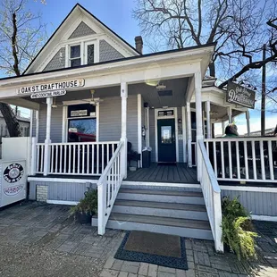 a woman standing outside