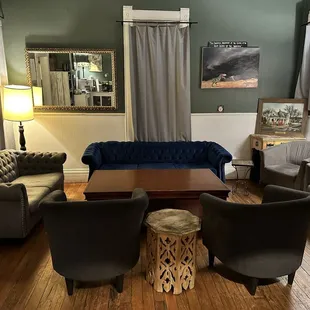 Comfortable indoor seating