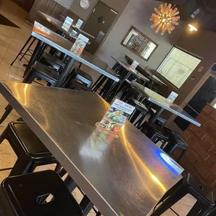 tables and chairs