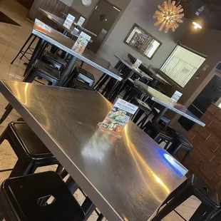 tables and chairs