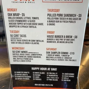 Specials