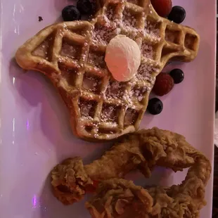 food, waffles