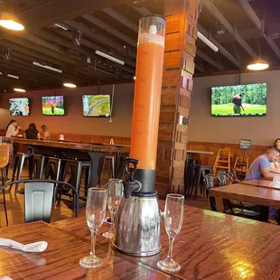 Mimosa Tower (strawberry puree)