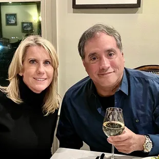 Happy couple enjoying a happy place!